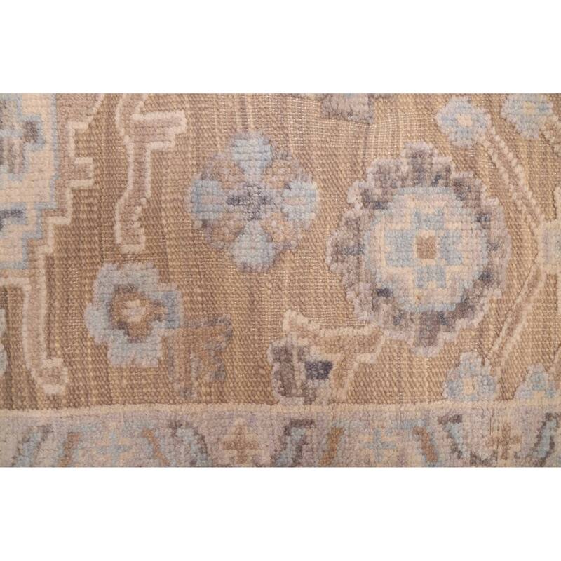 ECARPETGALLERY Hand-knotted Finest Oushak Taupe Wool Rug - 8'0 x 10'0