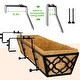 30'' Large Window Box Railing Planter, Outdoor Window Flower Boxes Over ...