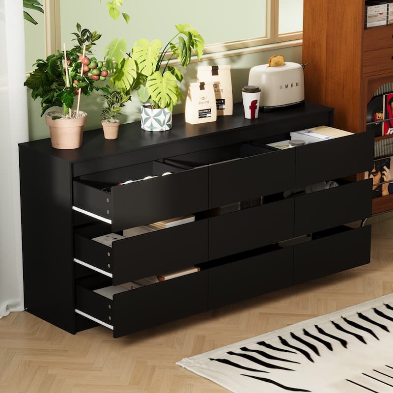 9-Drawer Storage Dresser for Bedroom and Living Room - Two Color Options