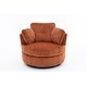preview thumbnail 5 of 55, Oversized 360 Degreed Swivel Accent Chair Modern Soft Plush Corduroy Round Barrel Chair for Living Room Bedroom with Pillows