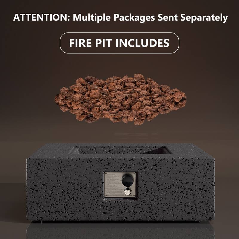 Outdoor Firepit Propane Tank Cover and Side Table