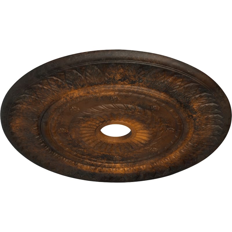 26 3/4"OD x 3 5/8"ID x 1 1/8"P Leaf Ceiling Medallion