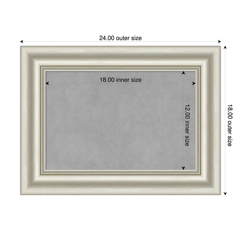 Amanti Art Sophia Gold Framed - 24 x 18 in - Sophia Silver