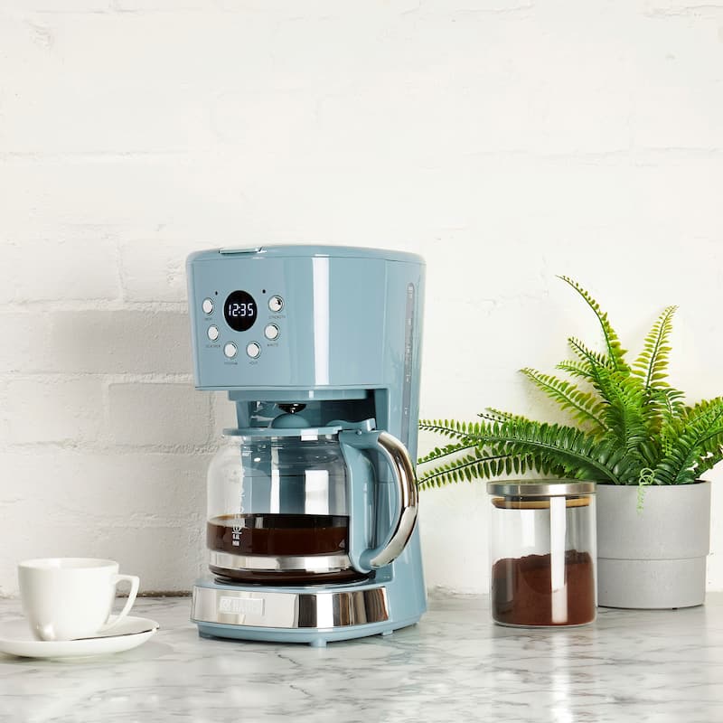 HADEN Sky Blue Brighton 12-Cup Programmable Coffee Maker - Blue