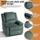 preview thumbnail 14 of 79, Vegan Leather Upholstered Push Back Manual Recliner Chair