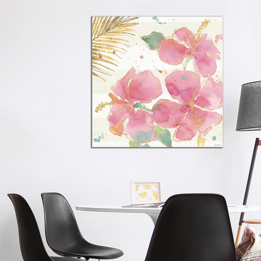 iCanvas "Flamingo Fever VII" by Anne Tavoletti Canvas Print