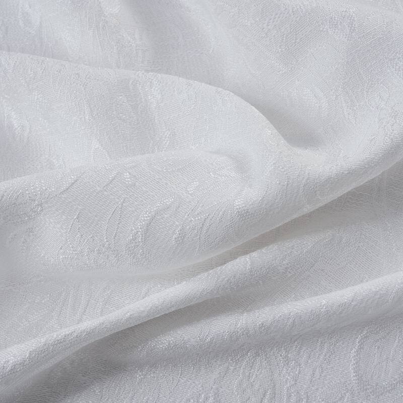 Bridgeport Jacquard Window Curtain Panel 90" - Machine Wash