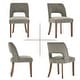 preview thumbnail 130 of 144, Wooden Dining Chairs Set of 2/4/6,Modern Fabric Upholstered Dining Room Chair Kitchen Chairs
