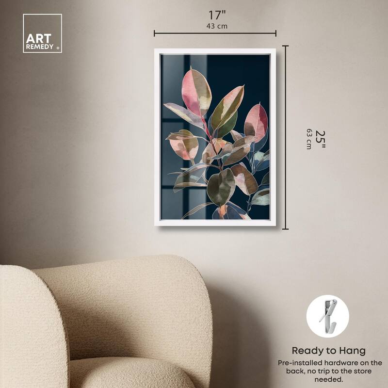 Fuchsia Frond I Shadowbox by Art Remedy