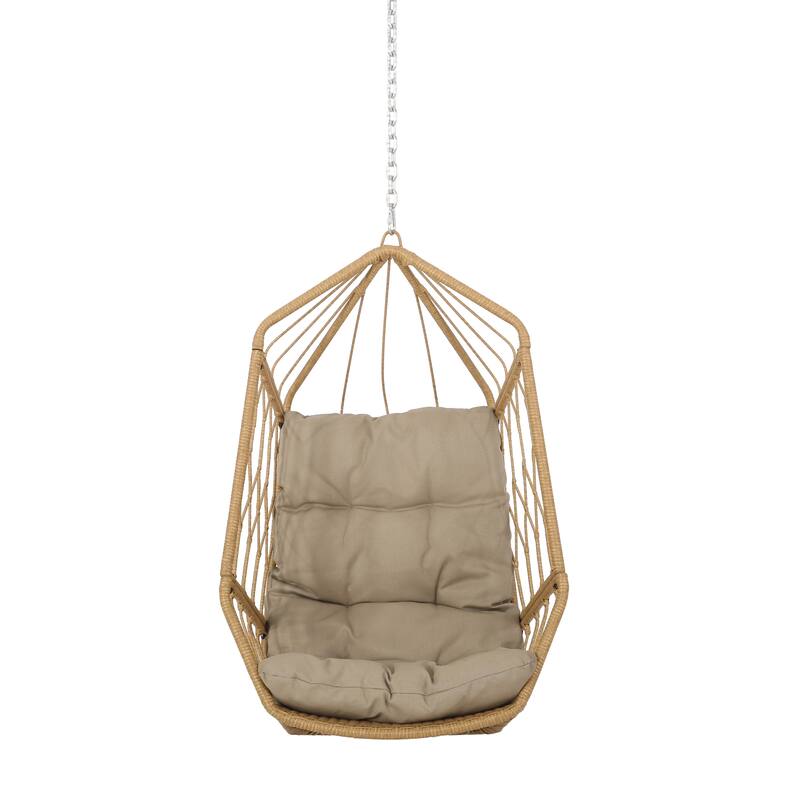 Tamara Outdoor Wicker Outdoor, Indoor Hanging Chair (NO STAND) by Christopher Knight Home