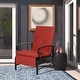 preview thumbnail 27 of 51, Outdoor Cushioned Chaise Lounge Adjustable Patio Reclining Lounge Chair, Recliner Lounge Chair & Bistro Table Set