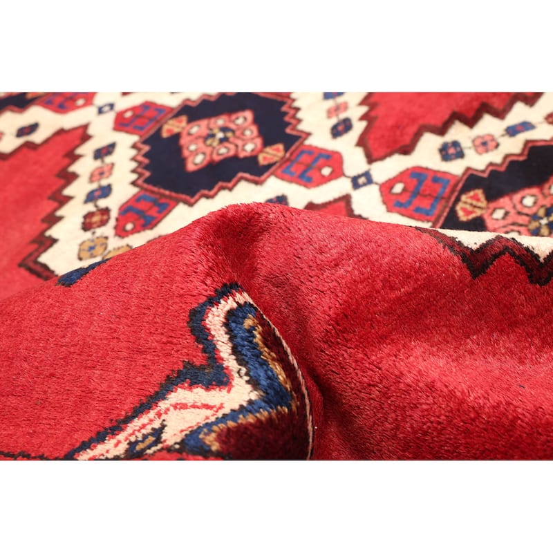 ECARPETGALLERY Hand-knotted Anatolian Vintage Red Wool Rug - 4'10 x 6'5