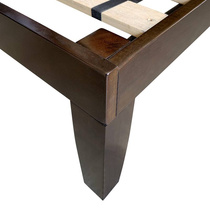 Gymax 14'' Twin Size Wooden Platform Bed Frame w/ Strong Slat Support