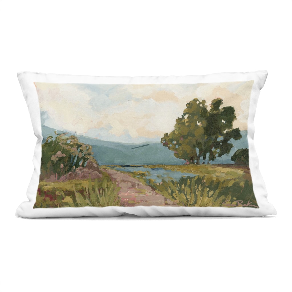 Stupell Path to Distant Countryside Decorative Printed Throw Pillow Design by Sara Baker