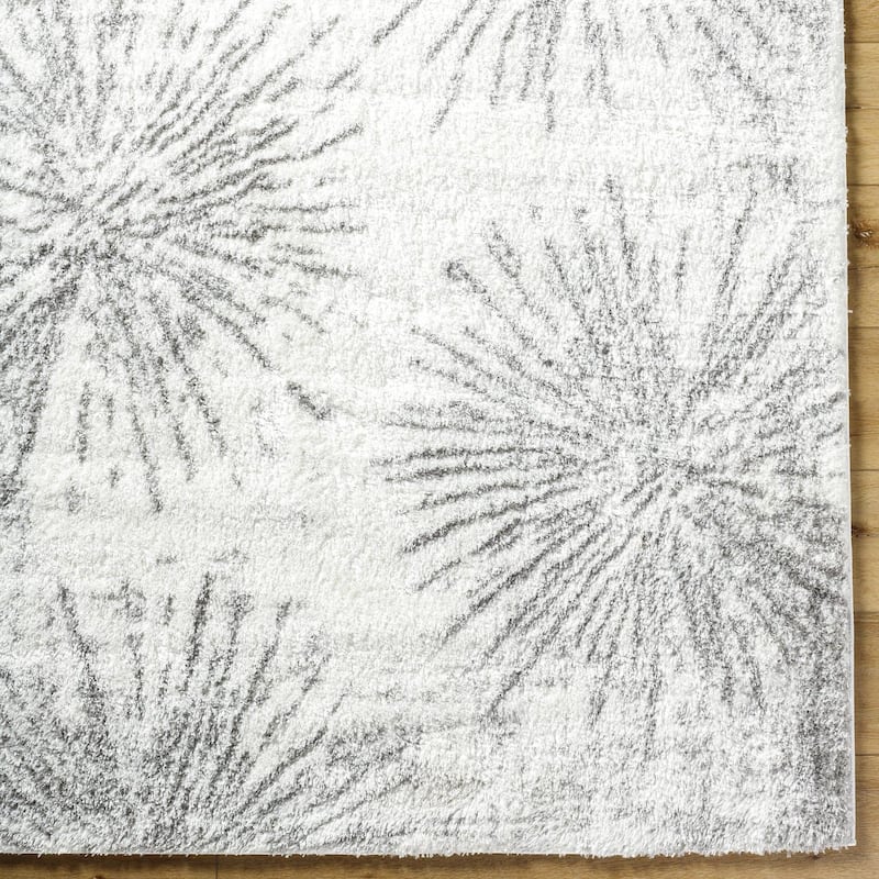 Livabliss Casual Cloudy Shag Abstract Area Rug
