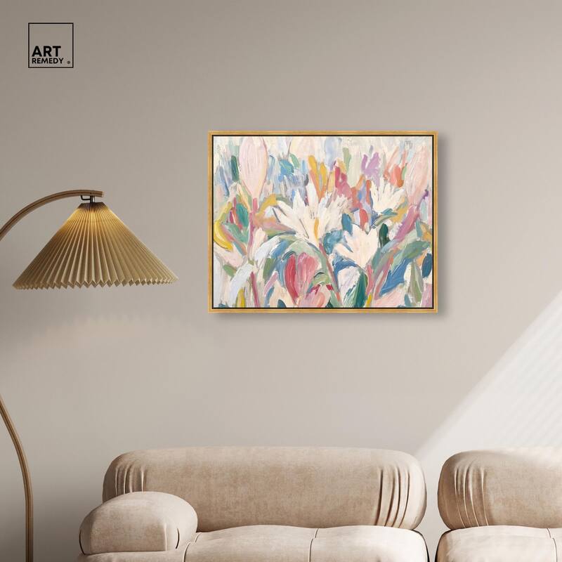 Morning Mist Bloom I Canvas by Art Remedy