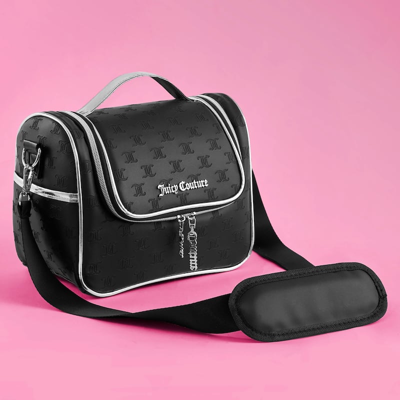 Juicy Couture Signature Cooler Bags - 9.55" x 7.67" x 6" - Black Embossed Logo