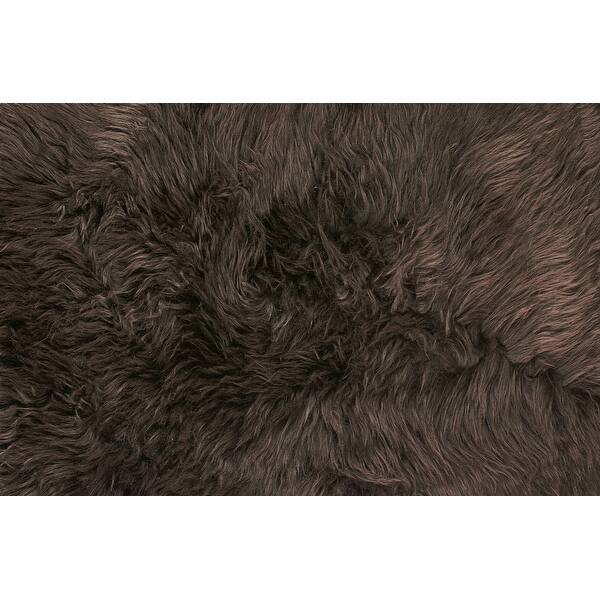 Shop New Zealand Sheepskin Black Double Rug 2 X 6 2 X 6 On Sale Overstock 9970994