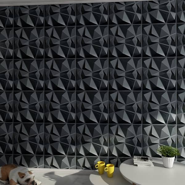 Shop Art3d 3d Wall Panels Pvc Diamond Design 32 Sq Ft