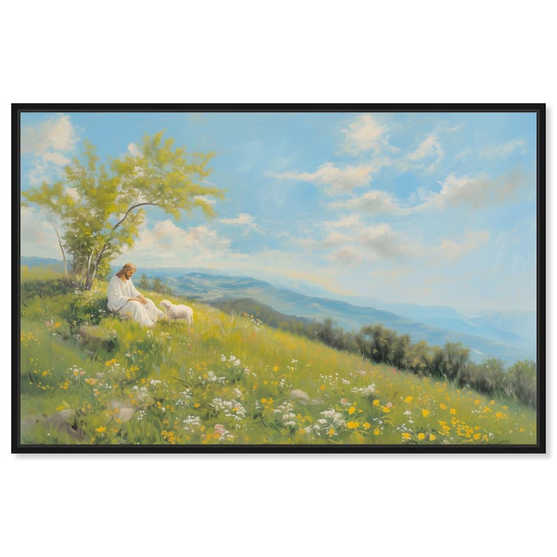Pastoral Peace I Canvas by Art Remedy - Black - 45" x 30"