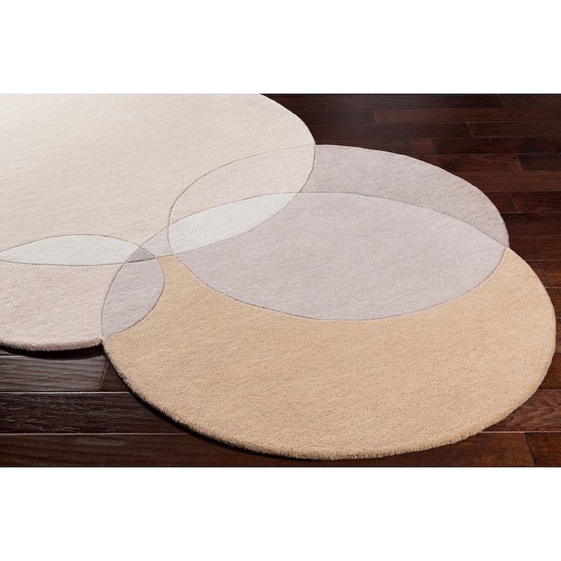 Livabliss Martela Handmade Mod Geometric Wool Area Rug