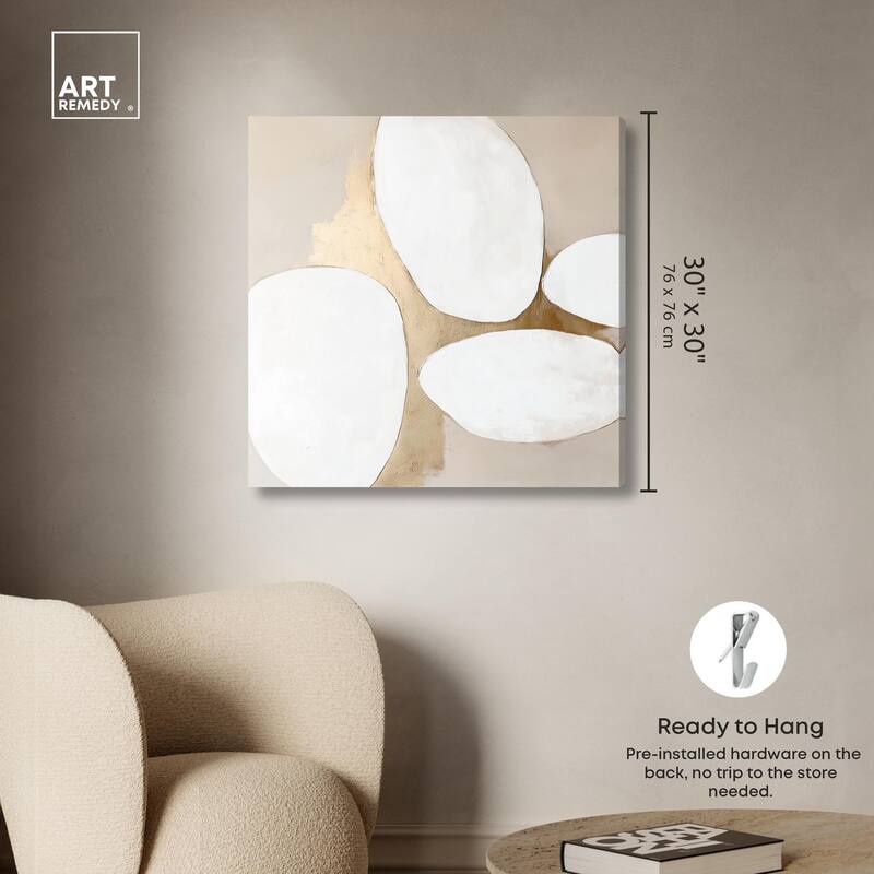 Stacked Stones III Canvas by Art Remedy, Gallery Wrapped