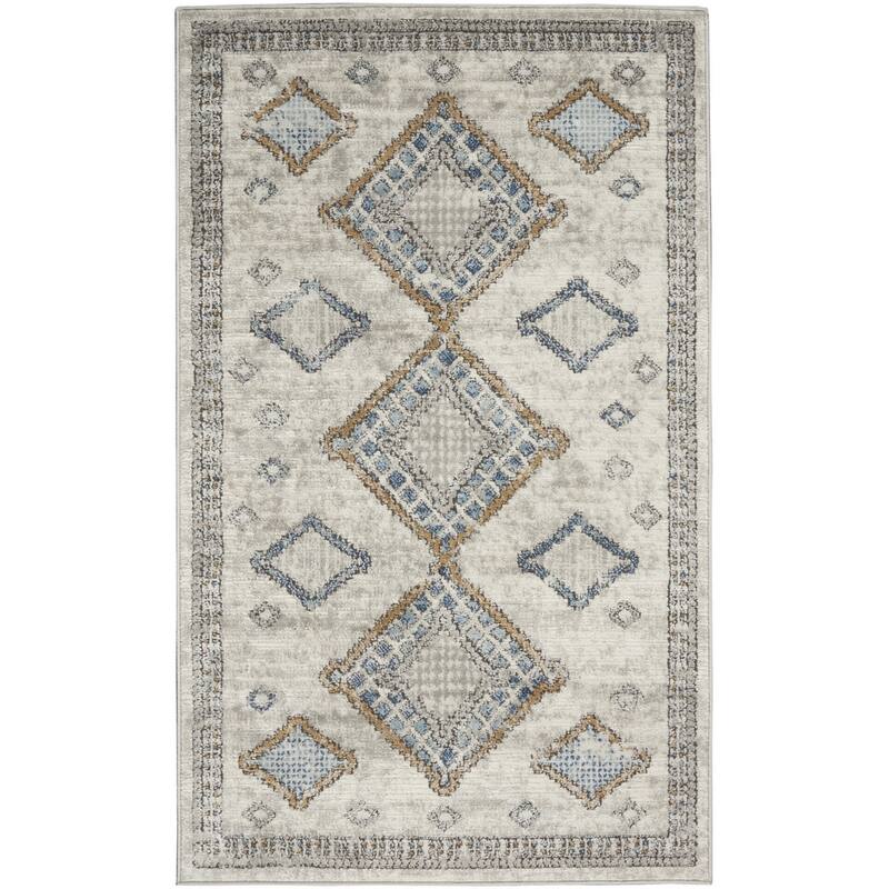 HomeRoots Southwestern Contemporary Rectangle Area Rug - 3' X 5'