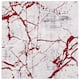 SAFAVIEH Amelia Fietje Modern Abstract Distressed Rug - 6'7" Square - Grey/Red