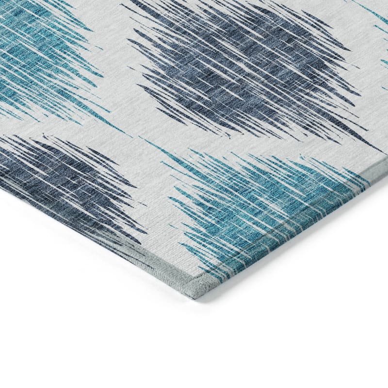 Machine Washable Indoor/ Outdoor Chantille Contemporary Geo Rug