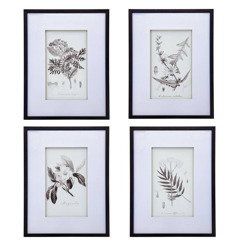 Set of 4 Botanical Wall Art Prints