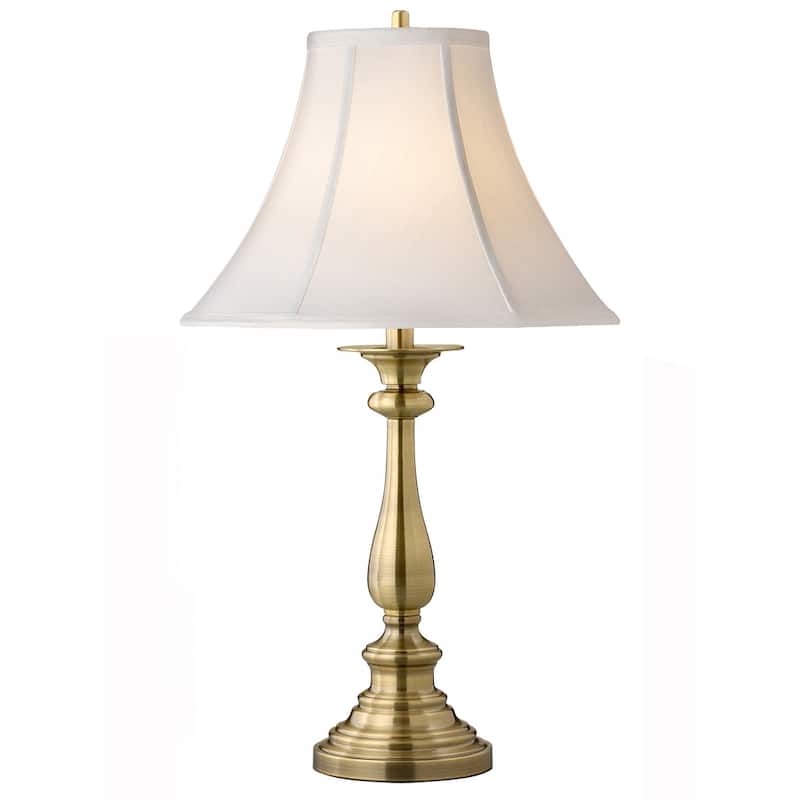 Patrick Henry 27 in. Satin Antique Brass Table Lamp - Set of 1
