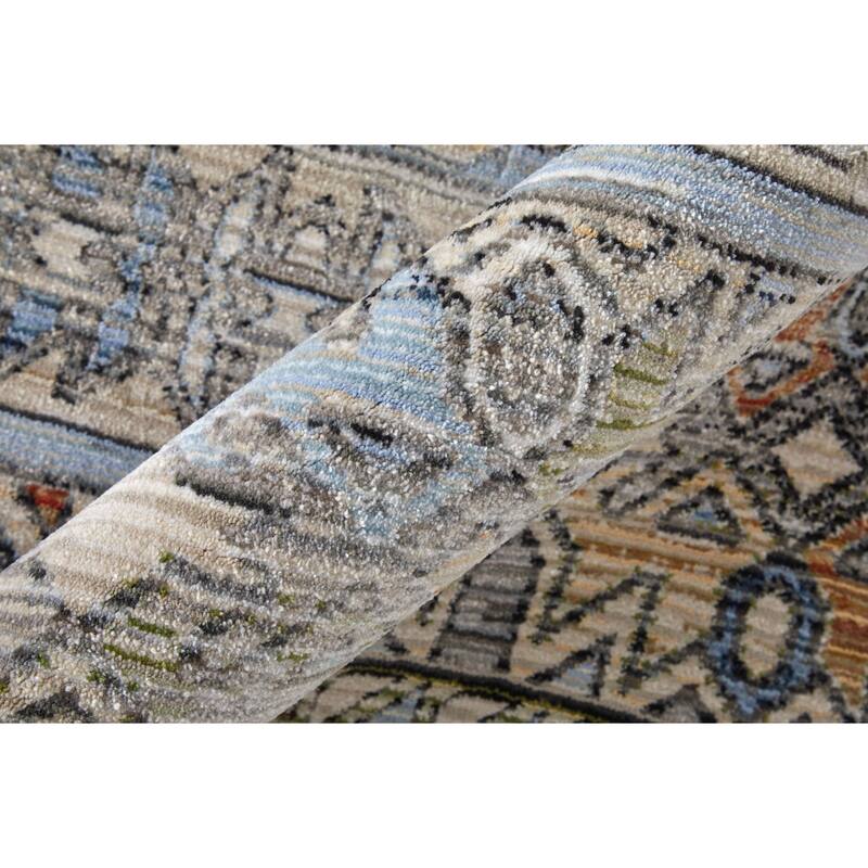 Melrose R39P0 Distressed Transitional Area Rug
