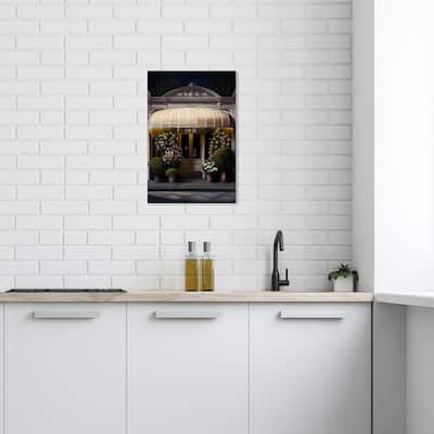 Wynwood Studio Fashion and Glam Paris Store III Gold and Traditional Wall Art Canvas Print