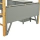 preview thumbnail 15 of 17, Gray Twin Size Solid Wood Loft Bed with Storage Cabinet & Desk