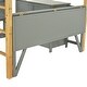 preview thumbnail 15 of 17, Stylish Design Twin Size Wood Loft Bed With Built-in Storage Cabinet and Cubes,Foldable desk,Gray