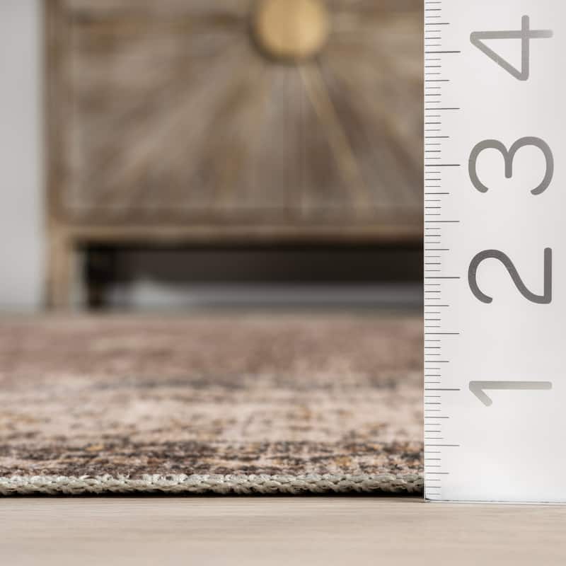 Rosewood Vintage Machine Washable Area Rug