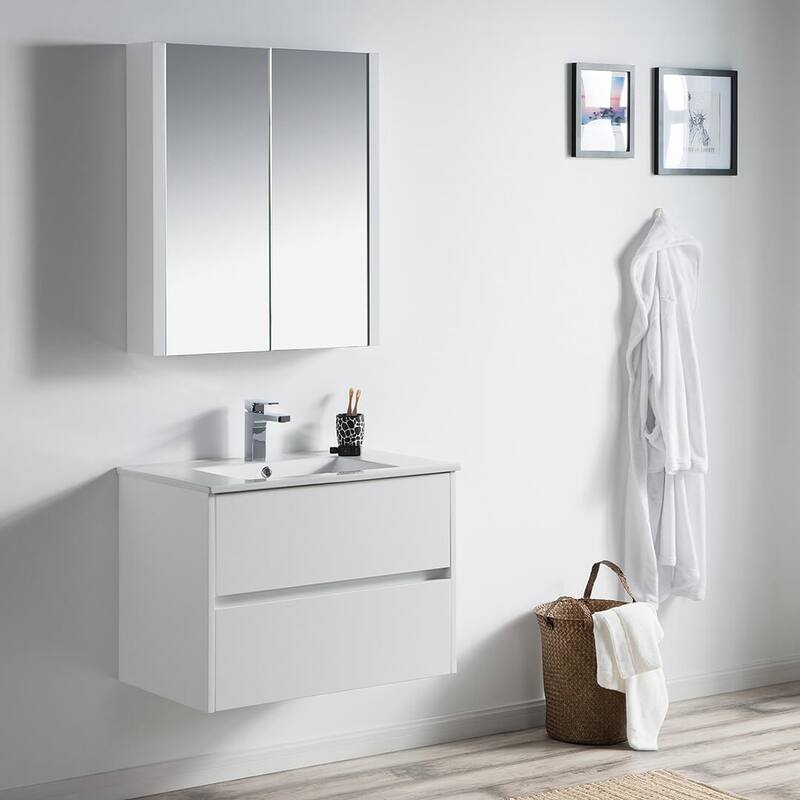 Blossom Valencia Floating Bathroom Vanity with Ceramic Sink