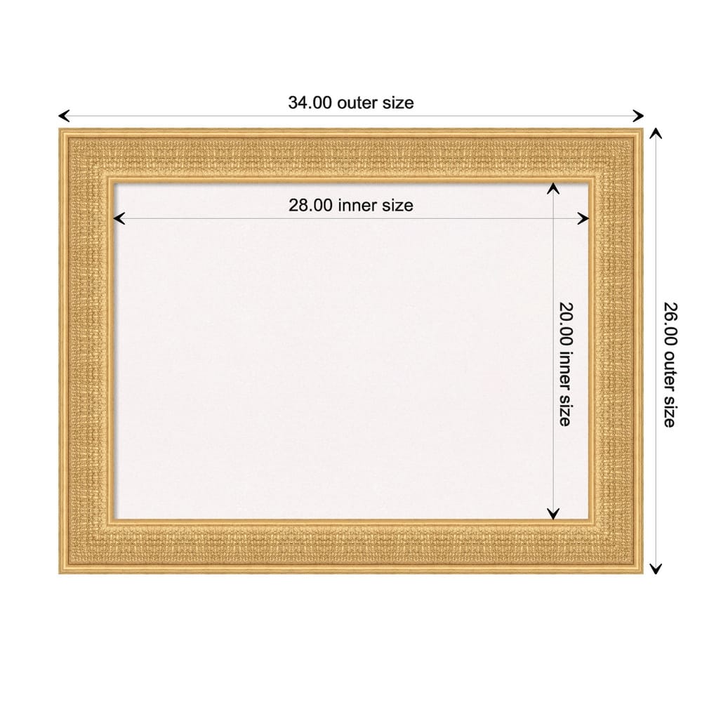 Trellis Wood Framed White Corkboard Bulletin Board