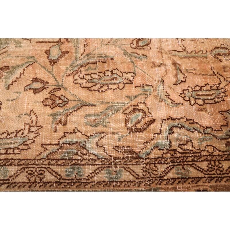 ECARPETGALLERY Hand-knotted Antalya Vintage Tan Wool Rug - 5'2 x 11'0