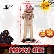 preview thumbnail 5 of 4, 5 FT Grins Animatronic Killer Clown Halloween Decoration w/ Red Eyes