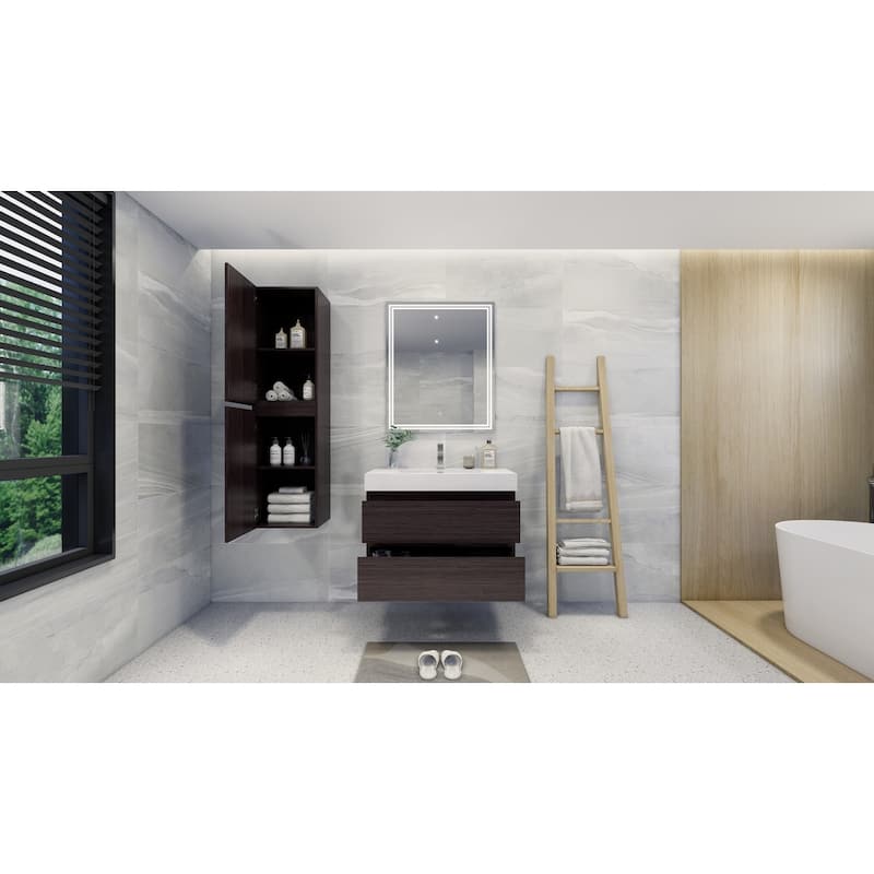 Baillie 36'' Wall-Mounted Vanity with Reinforced Acrylic Sink