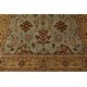 preview thumbnail 6 of 7, Hand Knotted Agra Aqua New Zealand Wool Oriental Area Rug (6x9) - 6' 2'' x 8' 11''