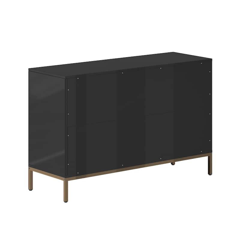 6 drawers cabinet - Black