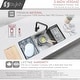 preview thumbnail 3 of 12, STYLISH 42 inch Workstation 70/30 Double Bowl Undermount 16 Gauge Stainless Steel Kitchen Sink with Accessories included