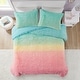 preview thumbnail 16 of 26, Intelligent Design Talia Ombre Shaggy Faux Fur Comforter Set