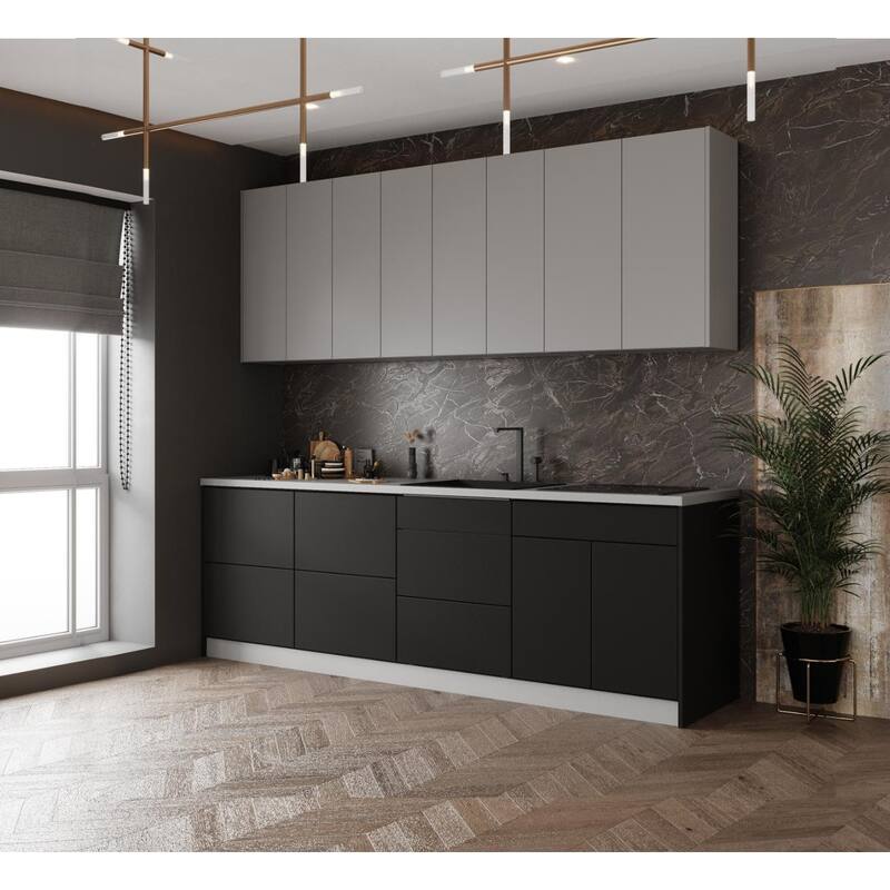 Kitchen Fusion Collection Black Color Base Size 8.5Ft Wide - 103x24