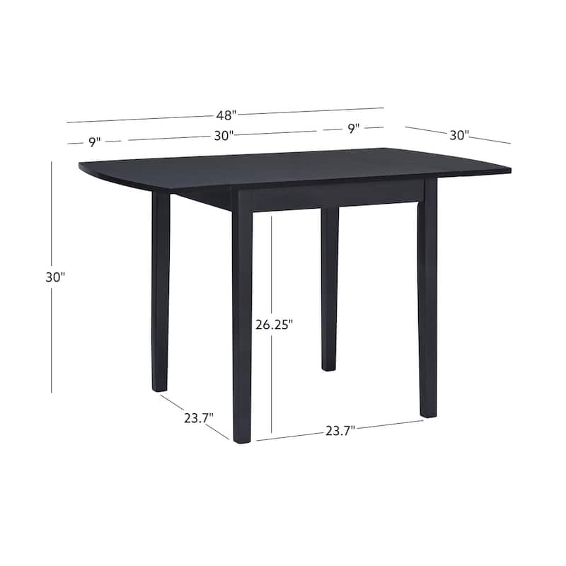 Piedmonth Solid Wood Square Drop Leaf Dining Table