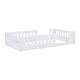 preview thumbnail 13 of 24, Wood Twin Size Floor Bed Toddler Bed Cribs with Surrounded Fences and Small Opening, Curved Design Protects Baby Kids Safe
