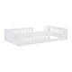 preview thumbnail 26 of 24, Wood Twin Size Platform Bed with Guardrail and Semi-enclosed Fence For Toddler