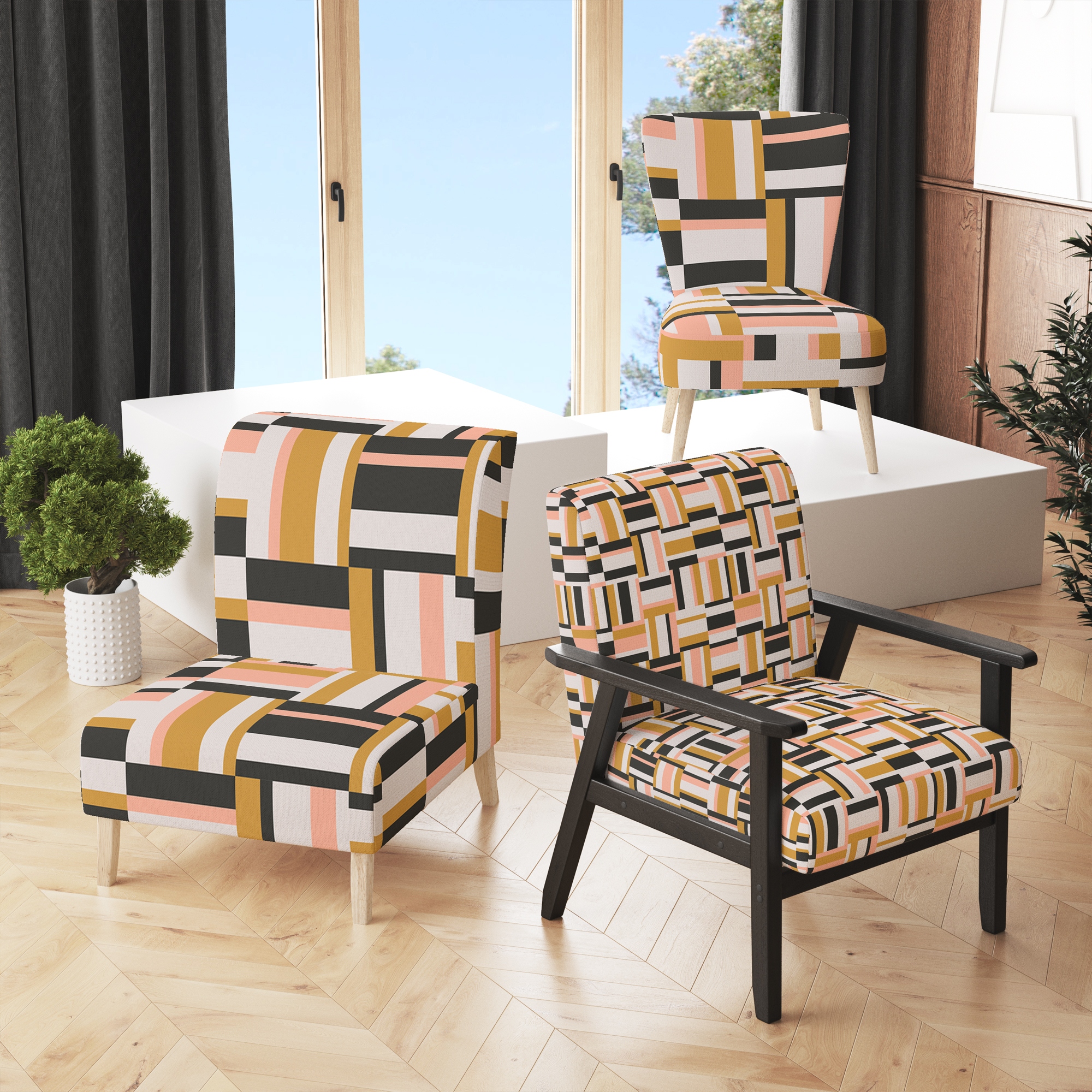 Funky sales yellow chair